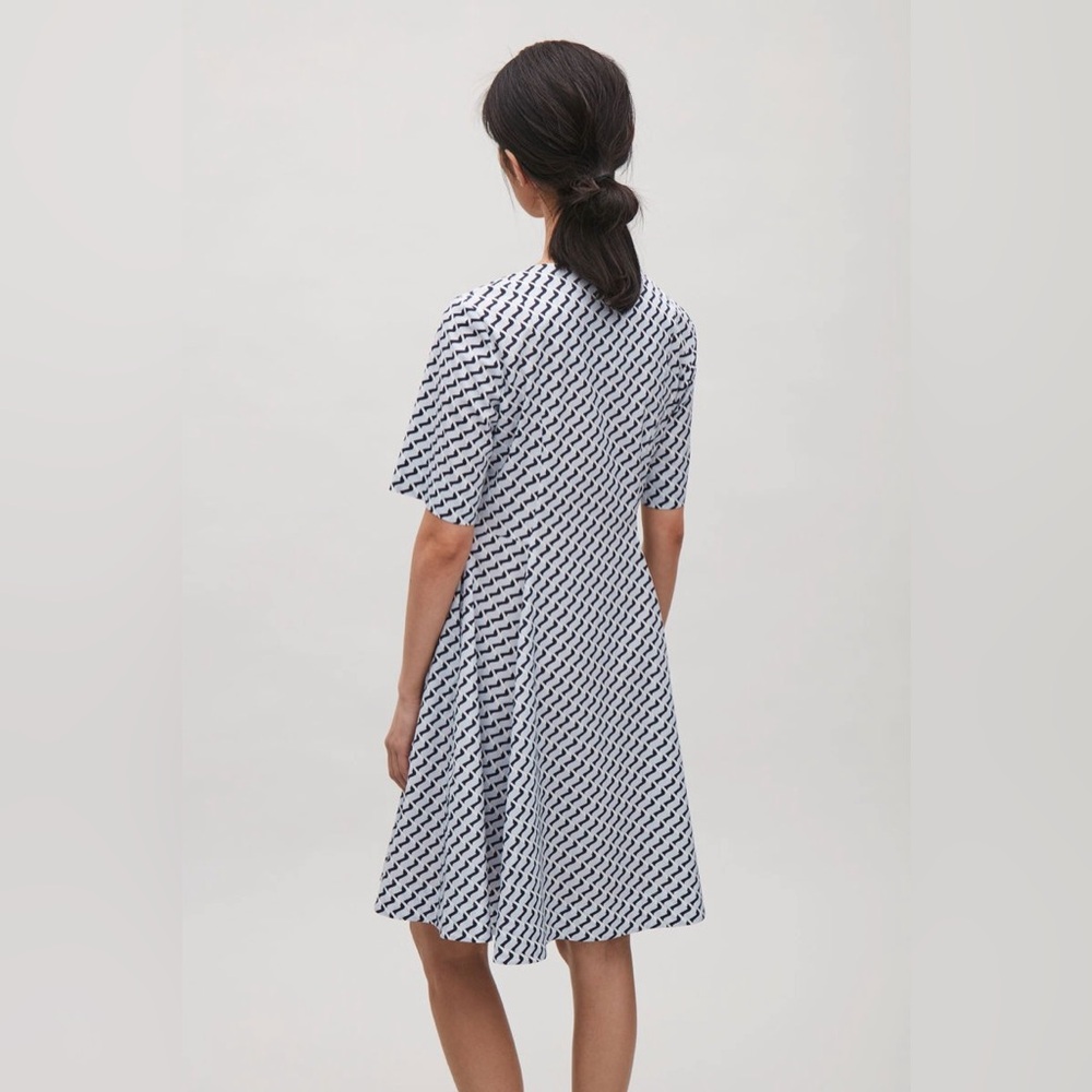 COS Chevron Patterned Structured Dress - Picture 5 of 11